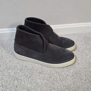 Mulo Mens Suede Chukka Ribbed Knit Boots Slippers Brown Sz 8.5 Check Measurement